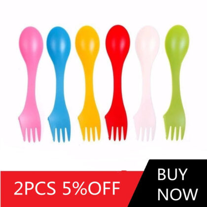 Portable Heat Resistant Camping Tableware Set: Spoon, Fork, Knife & Spork – Ideal for Outdoor Camping & Picnics